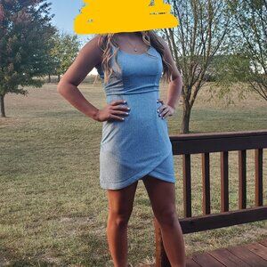 Blue glittery women's dress size 5